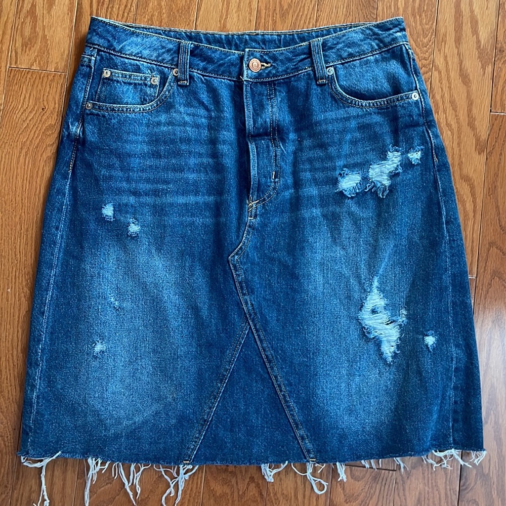 & Denim‎ Jean Midi Skirt - Picture 5 of 11